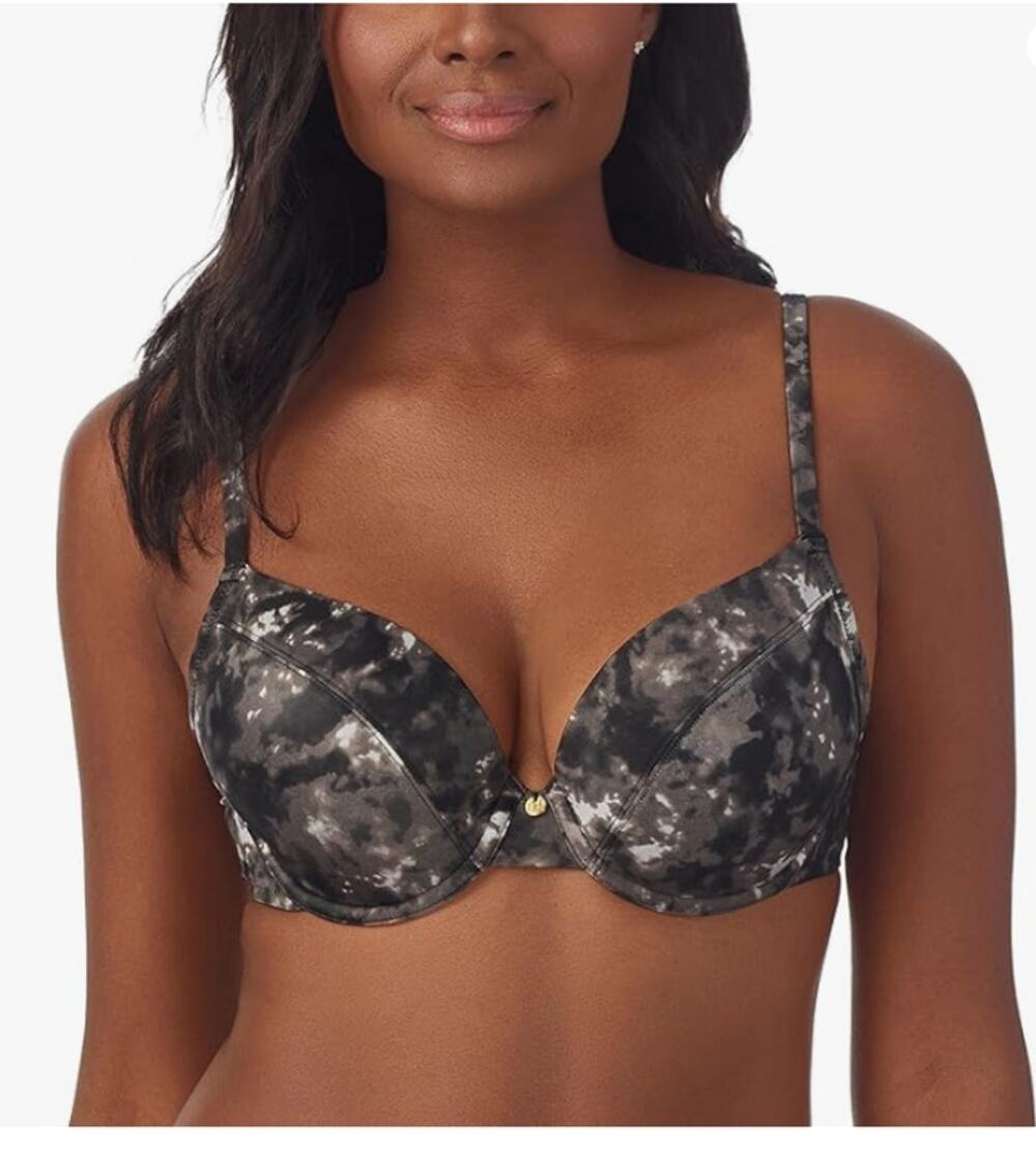 Le Mystère Size 34DD Safari Marble Print Lined Underwire Plunge T-Shirt Bra